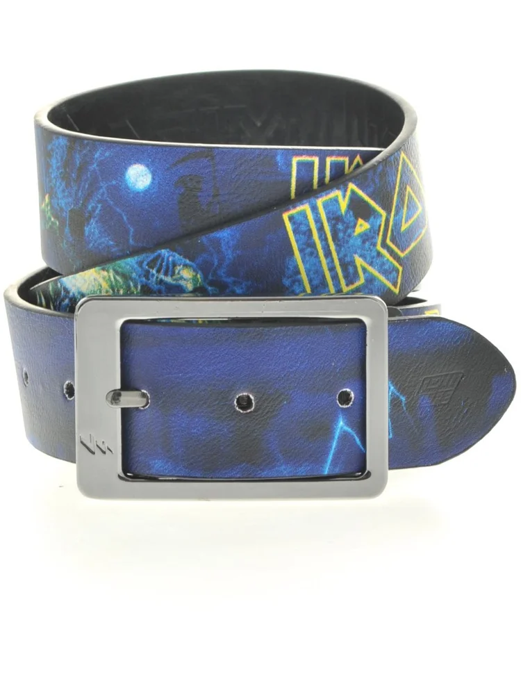 lowlife of london Iron Maiden Leather Belt in Full Colour
