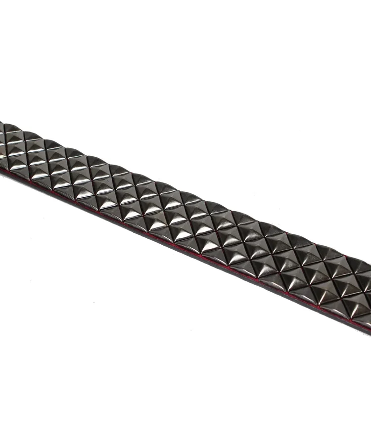 Lowlife Of London Armor Leather Belt In Red