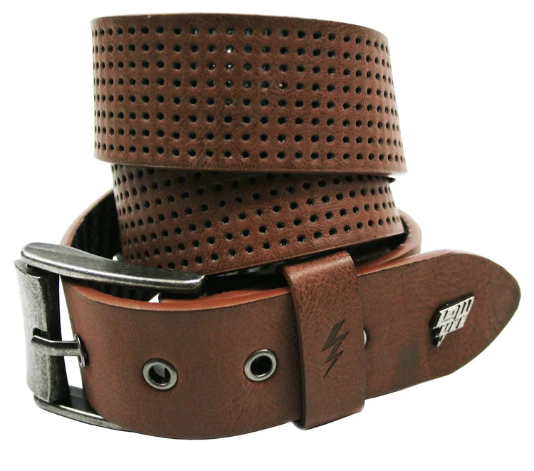 lowlife of london Clyde Leather Belt in Brown