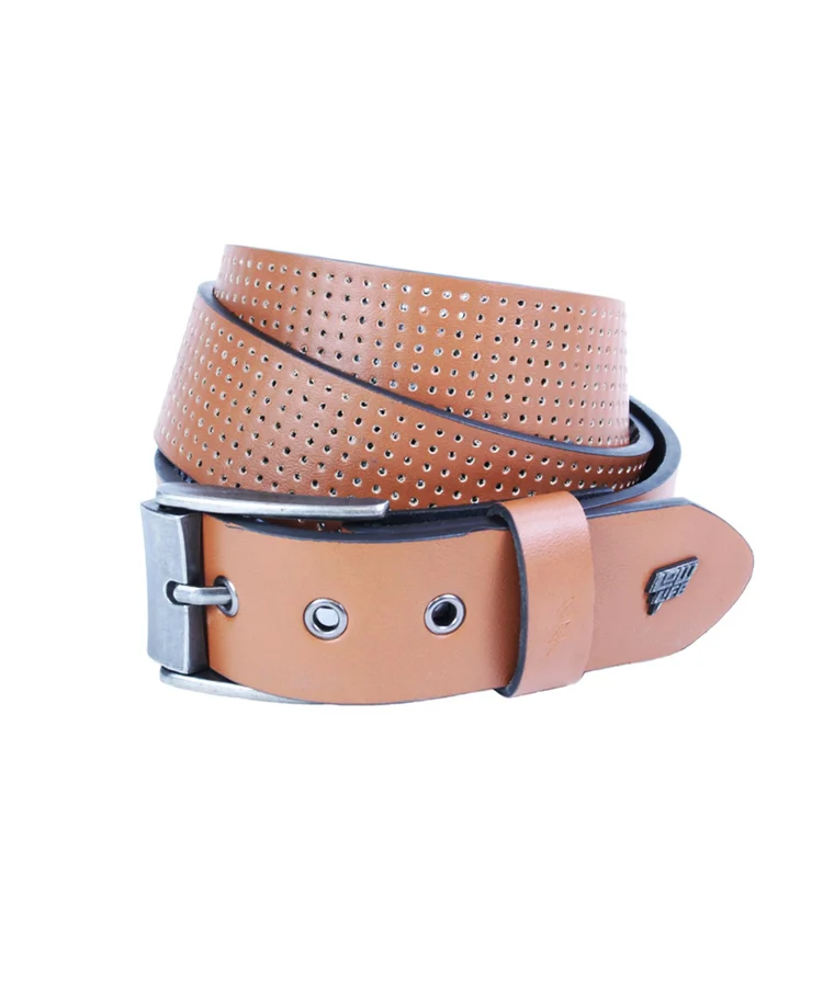 lowlife of london Clyde Leather Belt in Tan