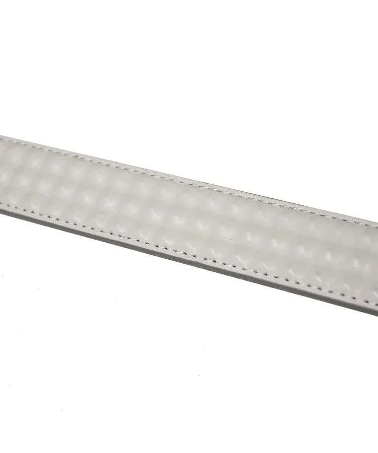 Lowlife Of London Cover Up Leather Belt In White