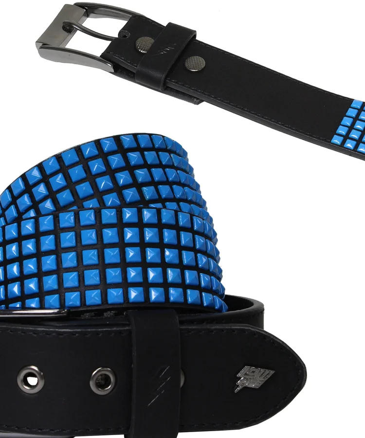 Lowlife Of London Devoid Leather Belt In Black