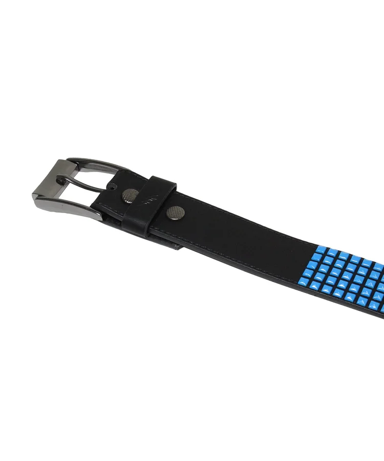 Lowlife Of London Devoid Leather Belt In Black