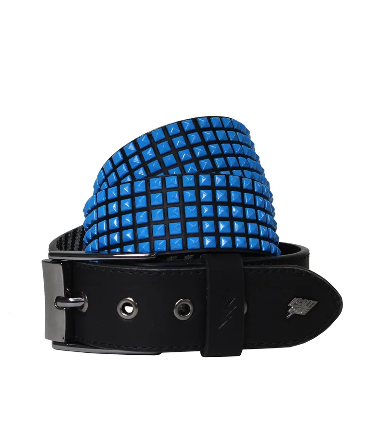 lowlife of london Devoid Leather Belt in Black