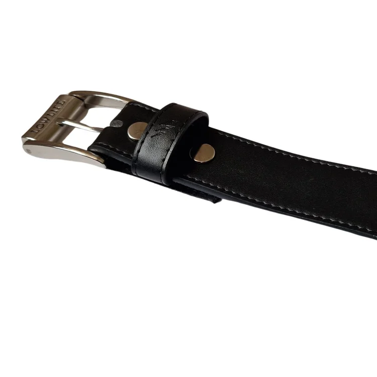 Lowlife Of London Sphere Leather Belt In Black