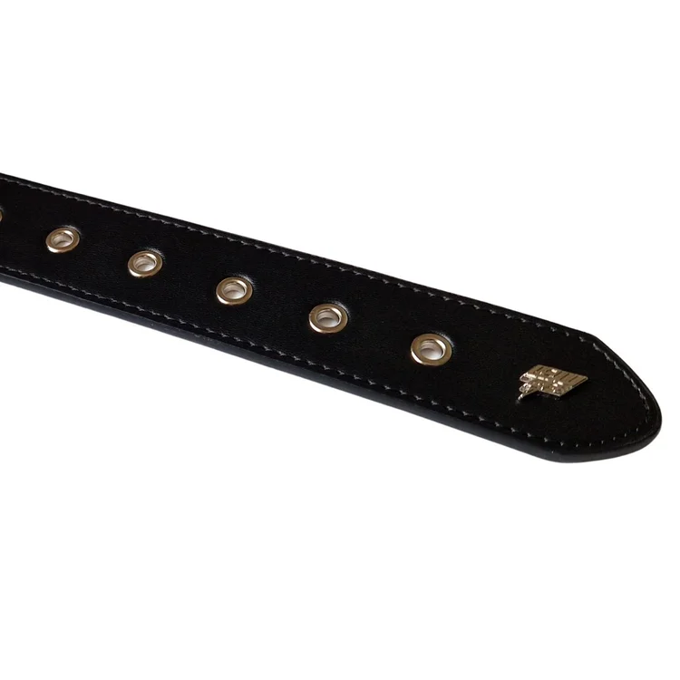 Lowlife Of London Sphere Leather Belt In Black