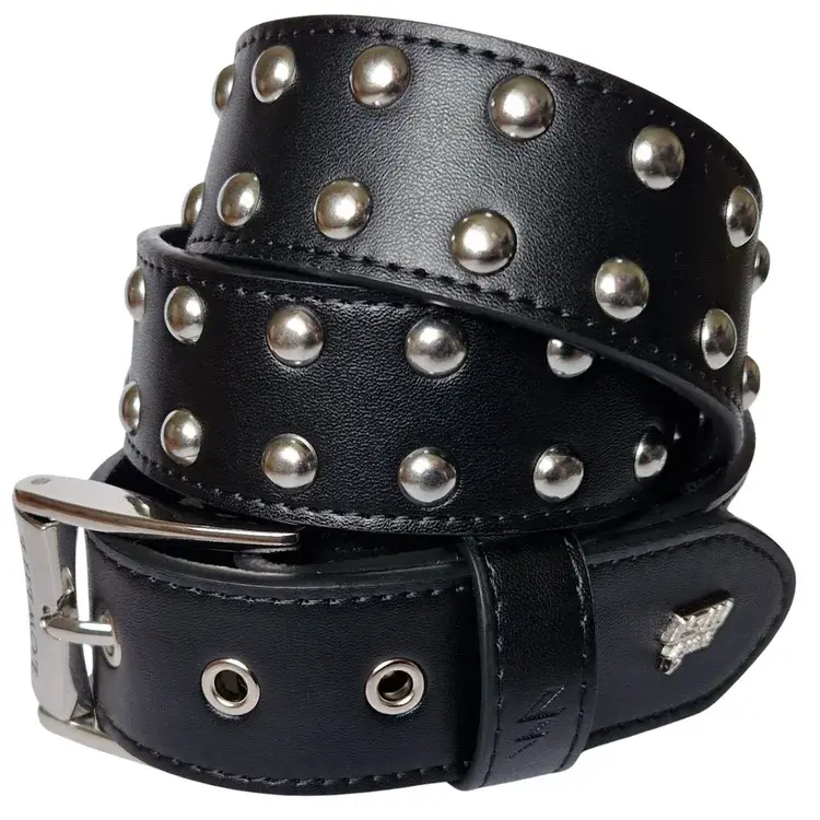 lowlife of london Sphere Leather Belt in Black