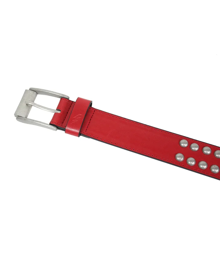 Lowlife Of London Sphere Leather Belt In Red