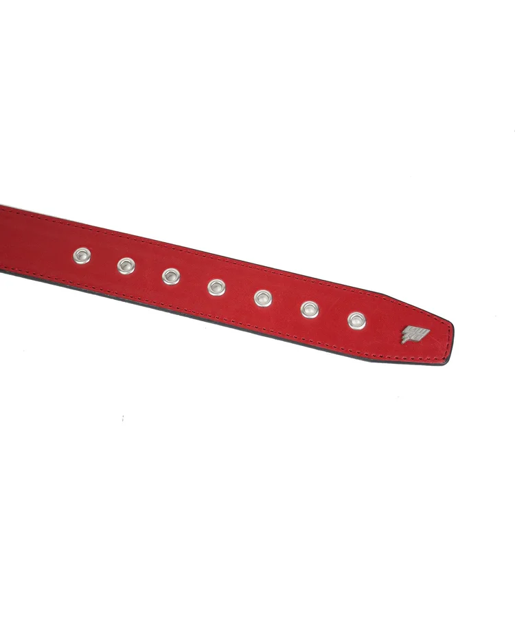 Lowlife Of London Sphere Leather Belt In Red