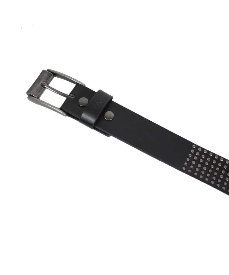 Lowlife Of London Wallace Leather Belt In Black