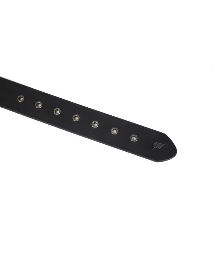 Lowlife Of London Wallace Leather Belt In Black