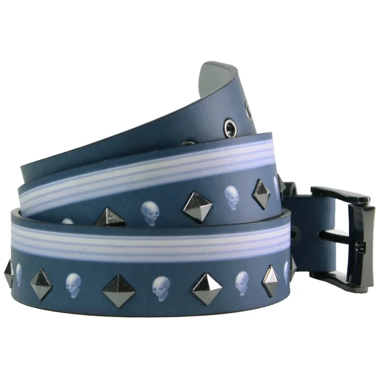 Lowlife Of London Motorhead Wings Leather Belt In Black