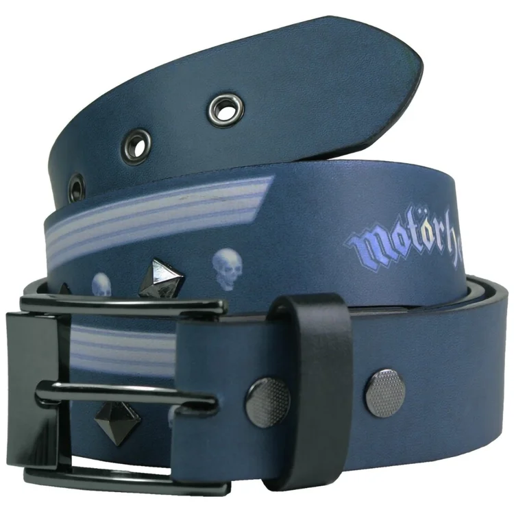 lowlife of london Motorhead Wings Leather Belt in Black