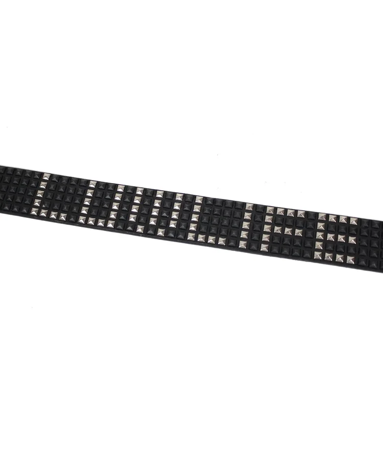 Lowlife Of London Shrink Leather Belt In Black Word