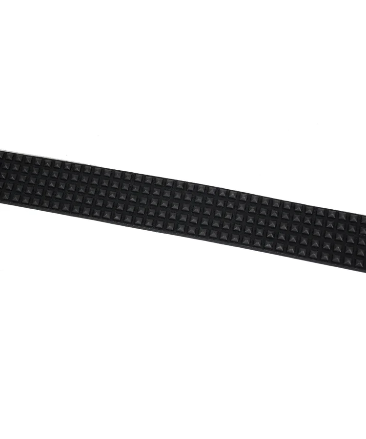 Lowlife Of London Shrink Leather Belt In Matt Black