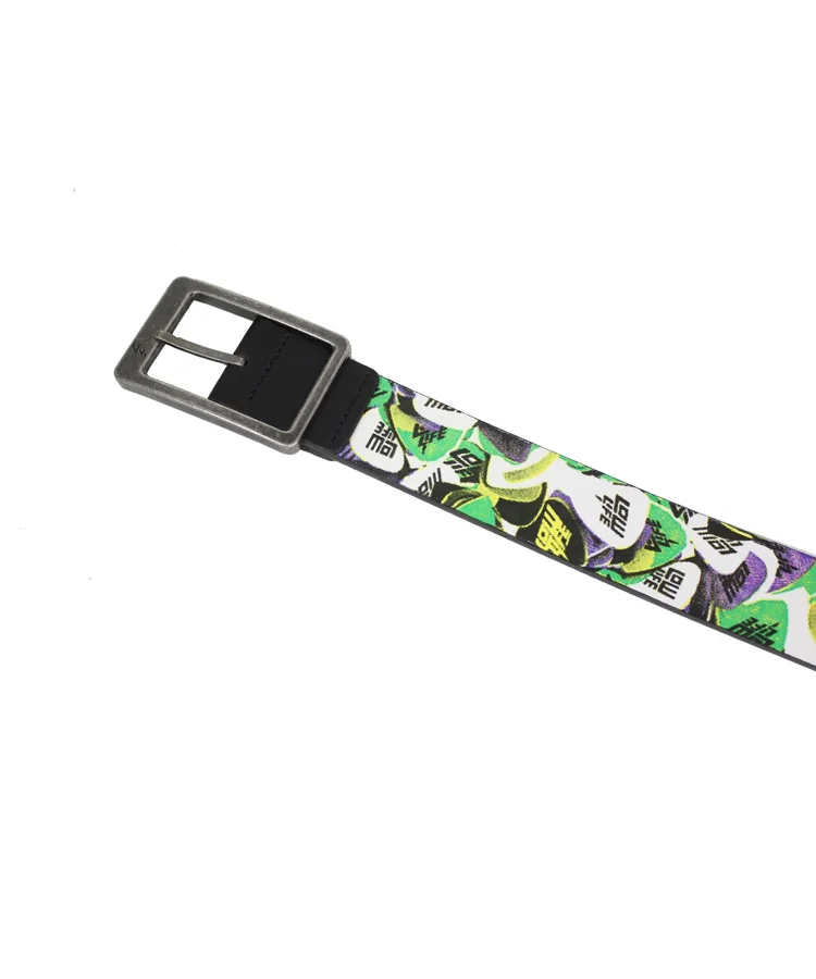 Lowlife Of London Thrash Reversible Leather Belt In White