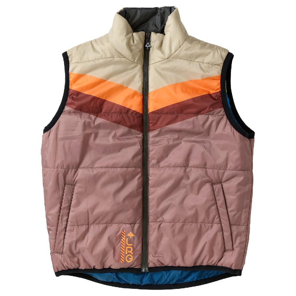 Lrg BORN VINTAGE REVERSIBLE PUFFER VEST