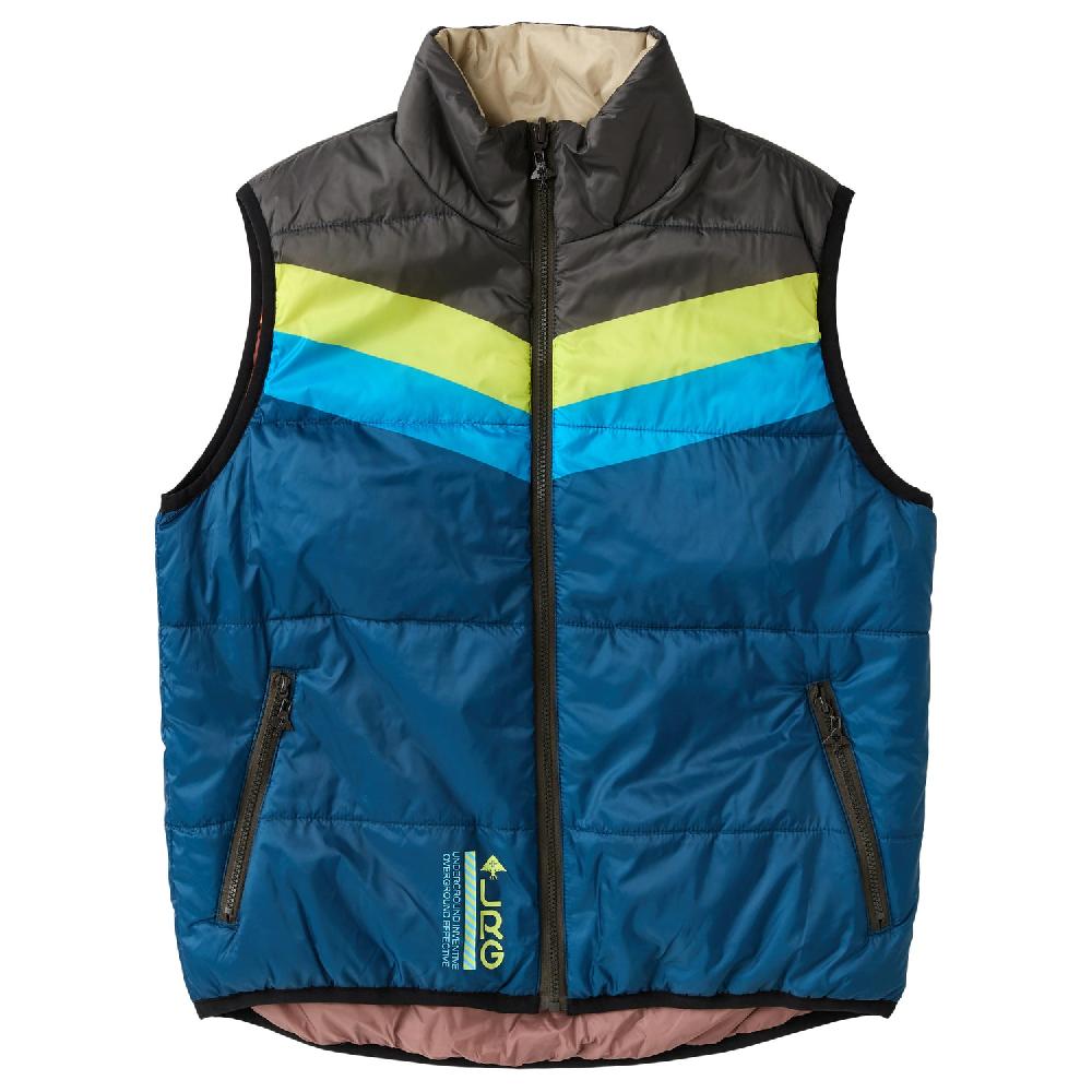 lrg BORN VINTAGE REVERSIBLE PUFFER VEST