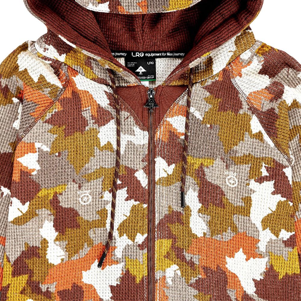 Lrg FRESHEST MAPLE CAMO THERMAL ZIP