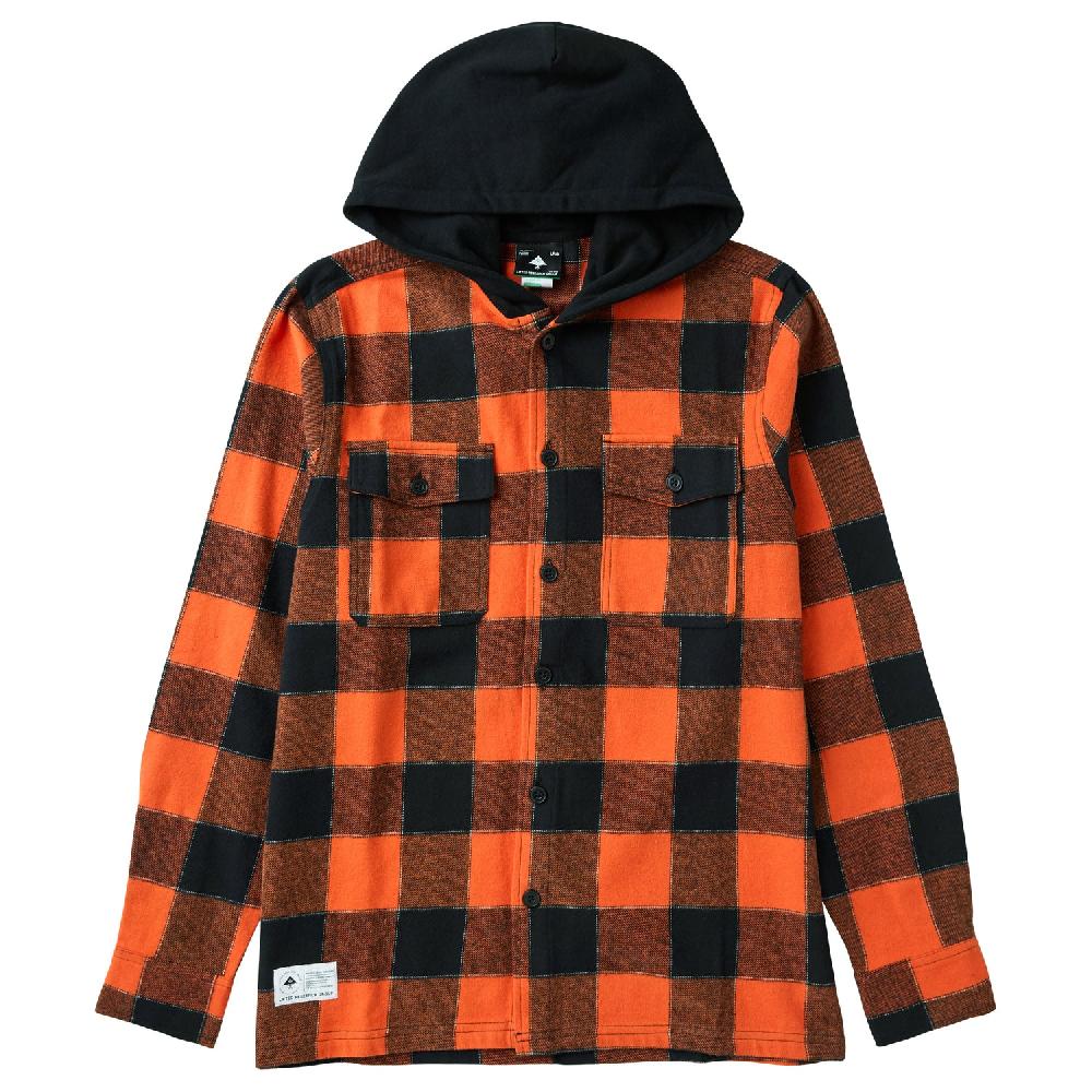 lrg HARVEST TREES HOODED FLANNEL