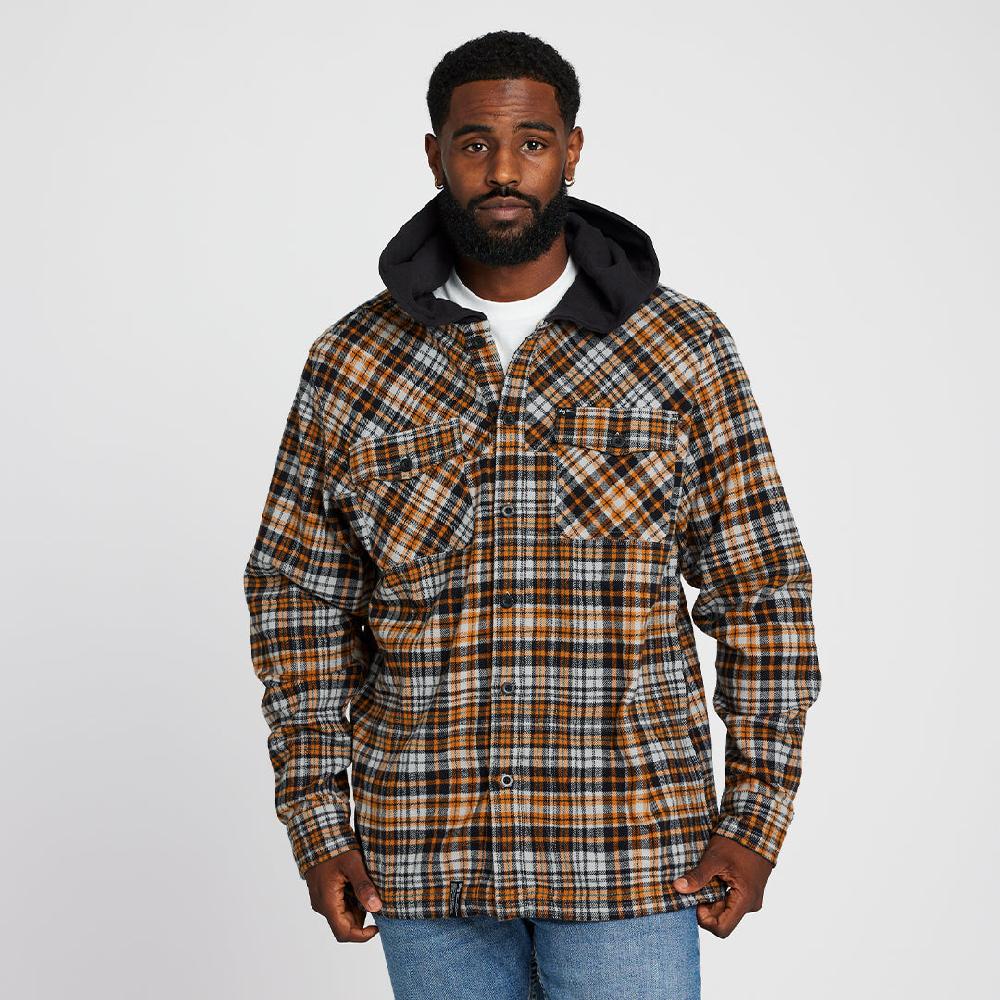 Lrg JOURNEY THROUGH HOODED FLANNEL