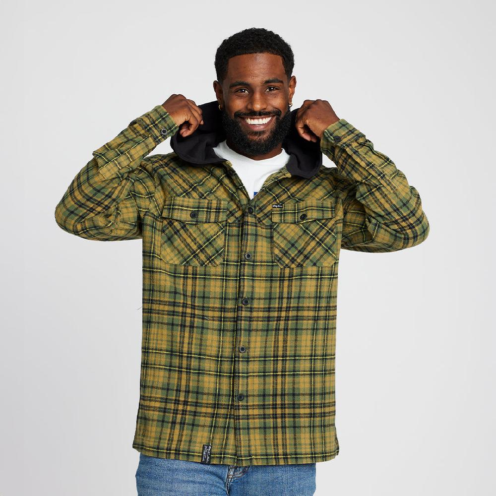 Lrg JOURNEY THROUGH HOODED FLANNEL