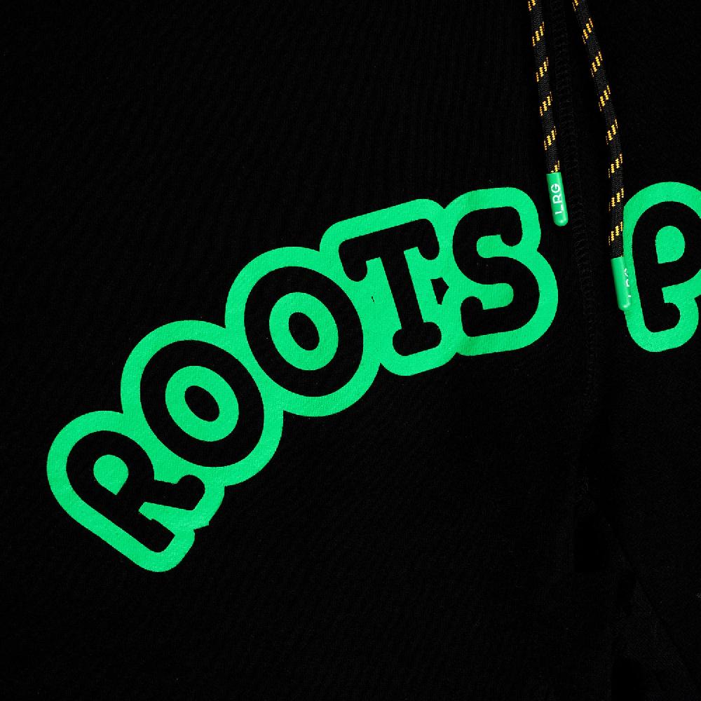 Lrg MESSAGE HAS ROOTS SHORT Black
