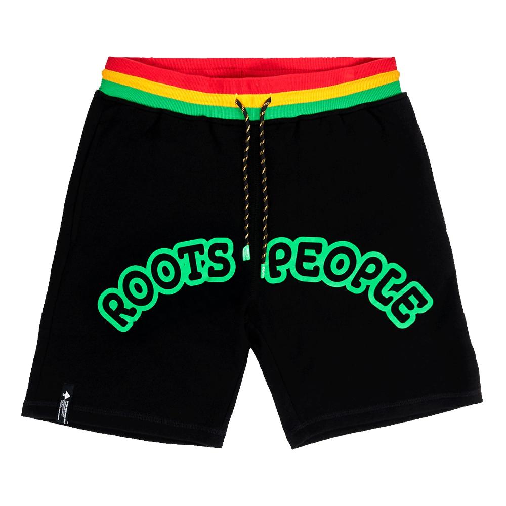 lrg MESSAGE HAS ROOTS SHORT Black