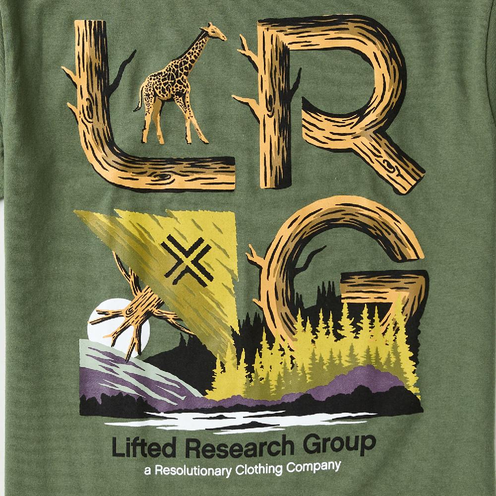 Lrg STACKED WOODS TEE