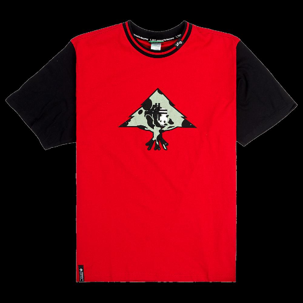 lrg TREE PANDA LEGACY SS KNIT Red