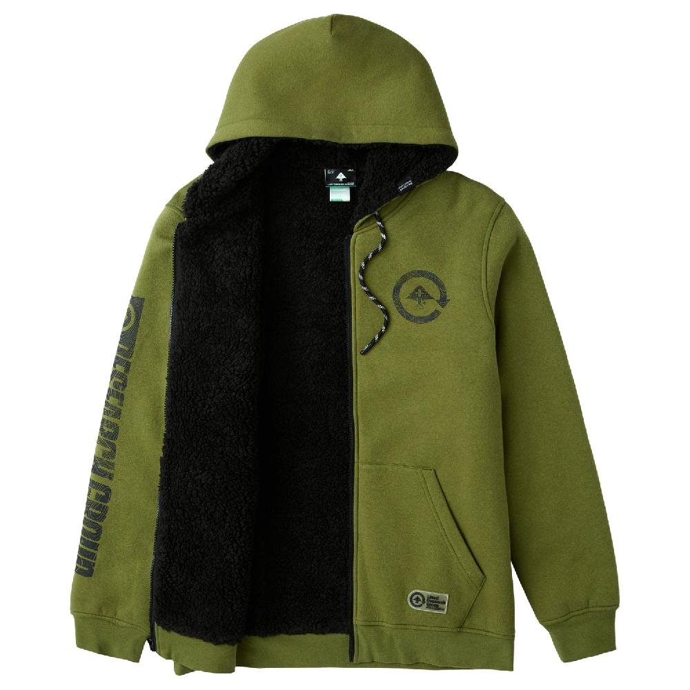Lrg UNFOCUS CYCLE SHERPA ZIP HOODIE