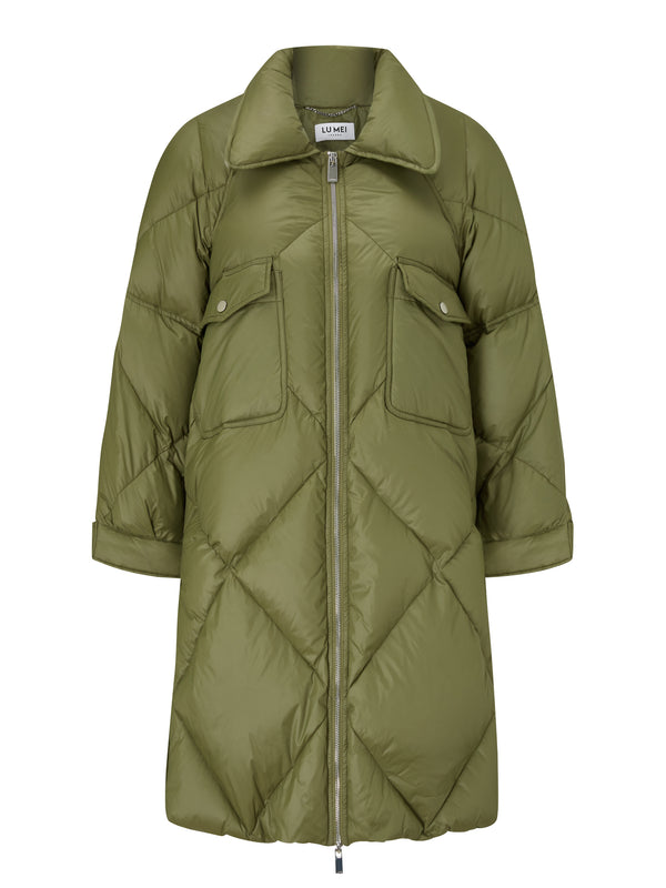 lu mei Kensington Coat Avocado