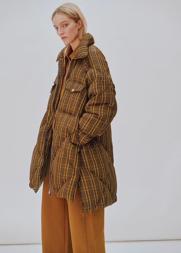 lu mei Kensington Coat Check Print