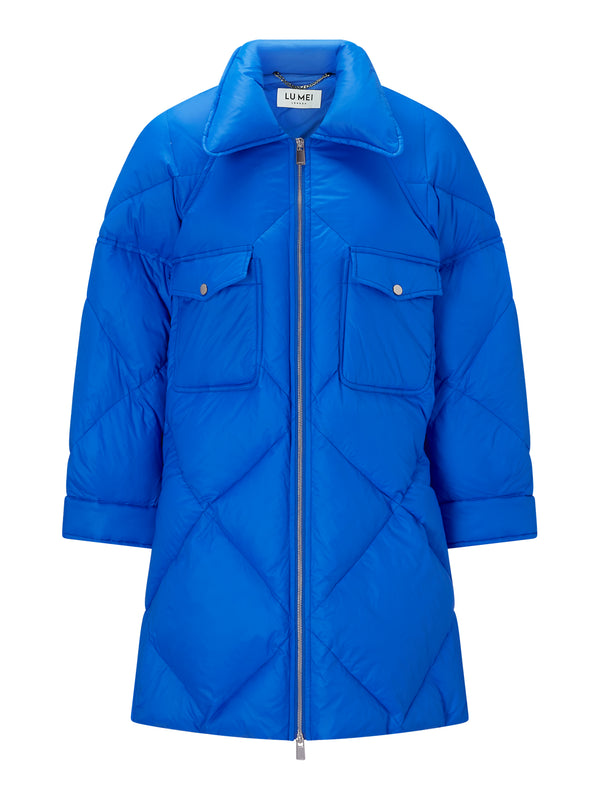 lu mei Kensington Coat Cobalt