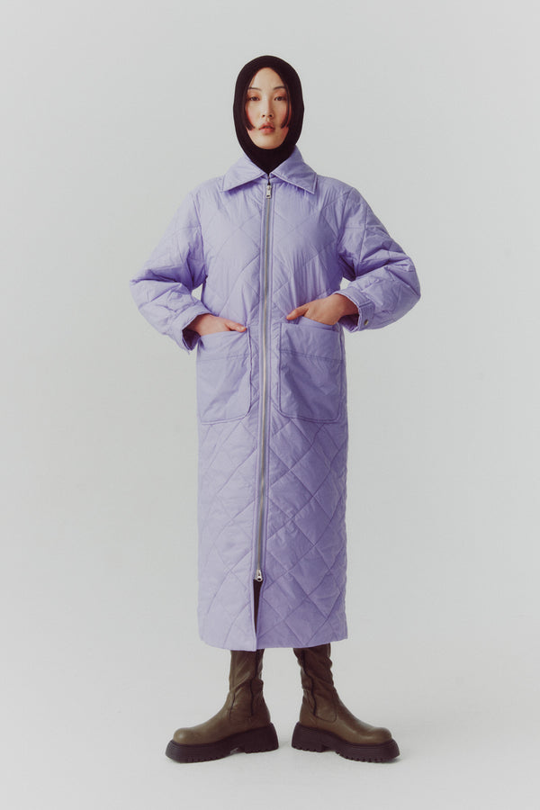 Lu Mei LONGFORD COAT - NYLON Lavender