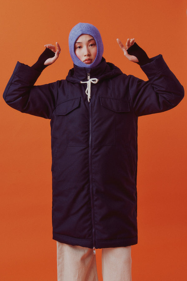 Lu Mei NORWOOD COAT - RIPSTOP NYLON Navy