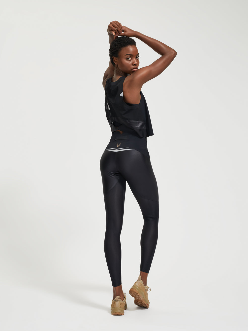 Lucas Hugh Axis Crop Tank Black