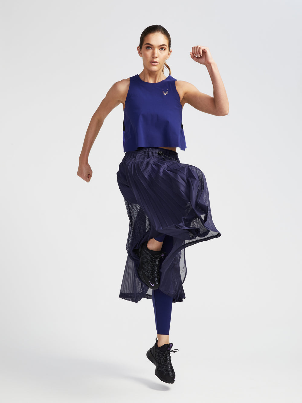 lucas hugh Axis Crop Tank cobalt blue