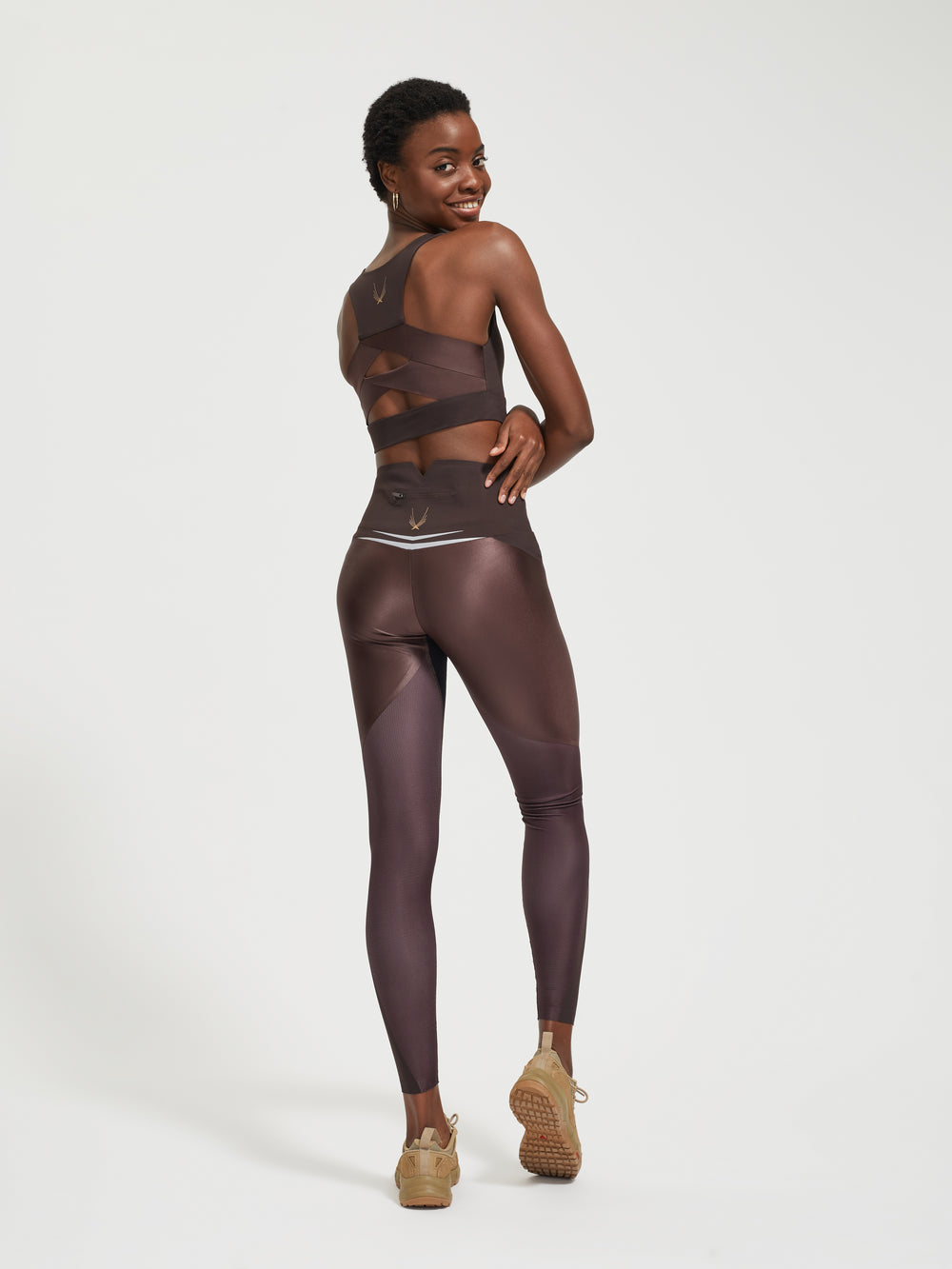 Lucas Hugh Axis Leggings Mahogany