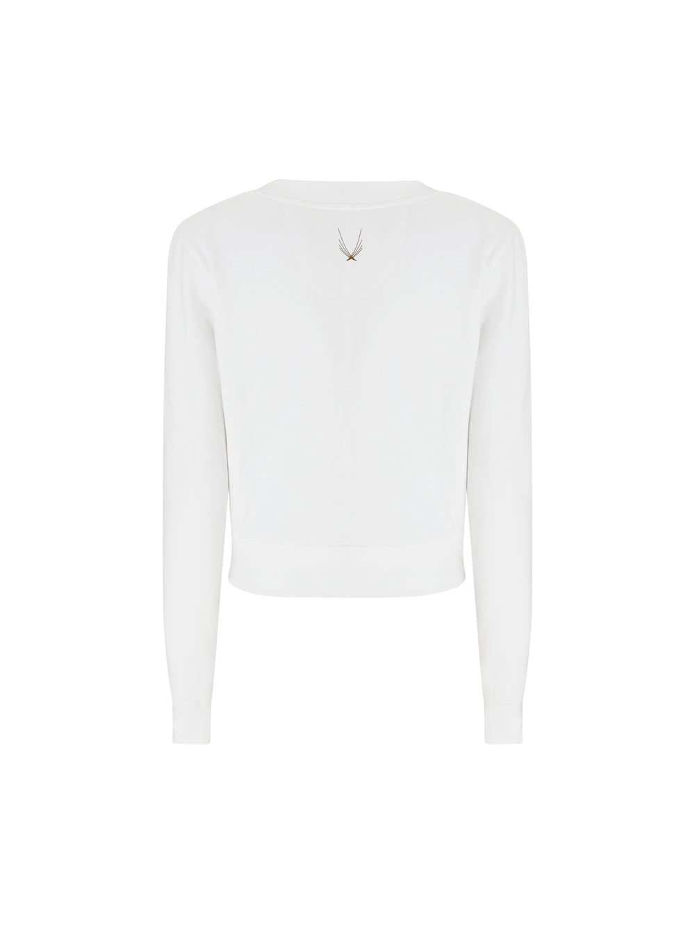 Lucas Hugh Carbon Crop Sweatshirt White