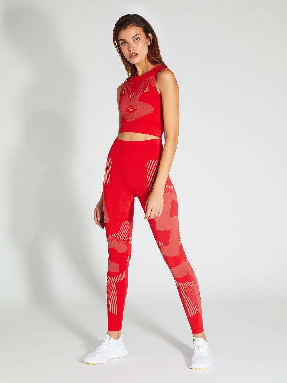 lucas hugh Flexon Leggings red nude