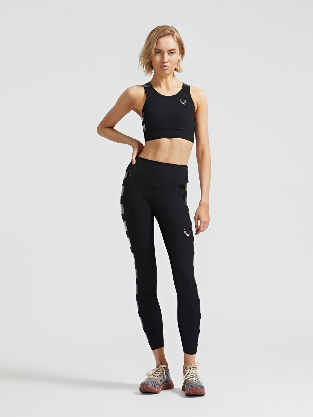 lucas hugh Odyssey Crop black shiny