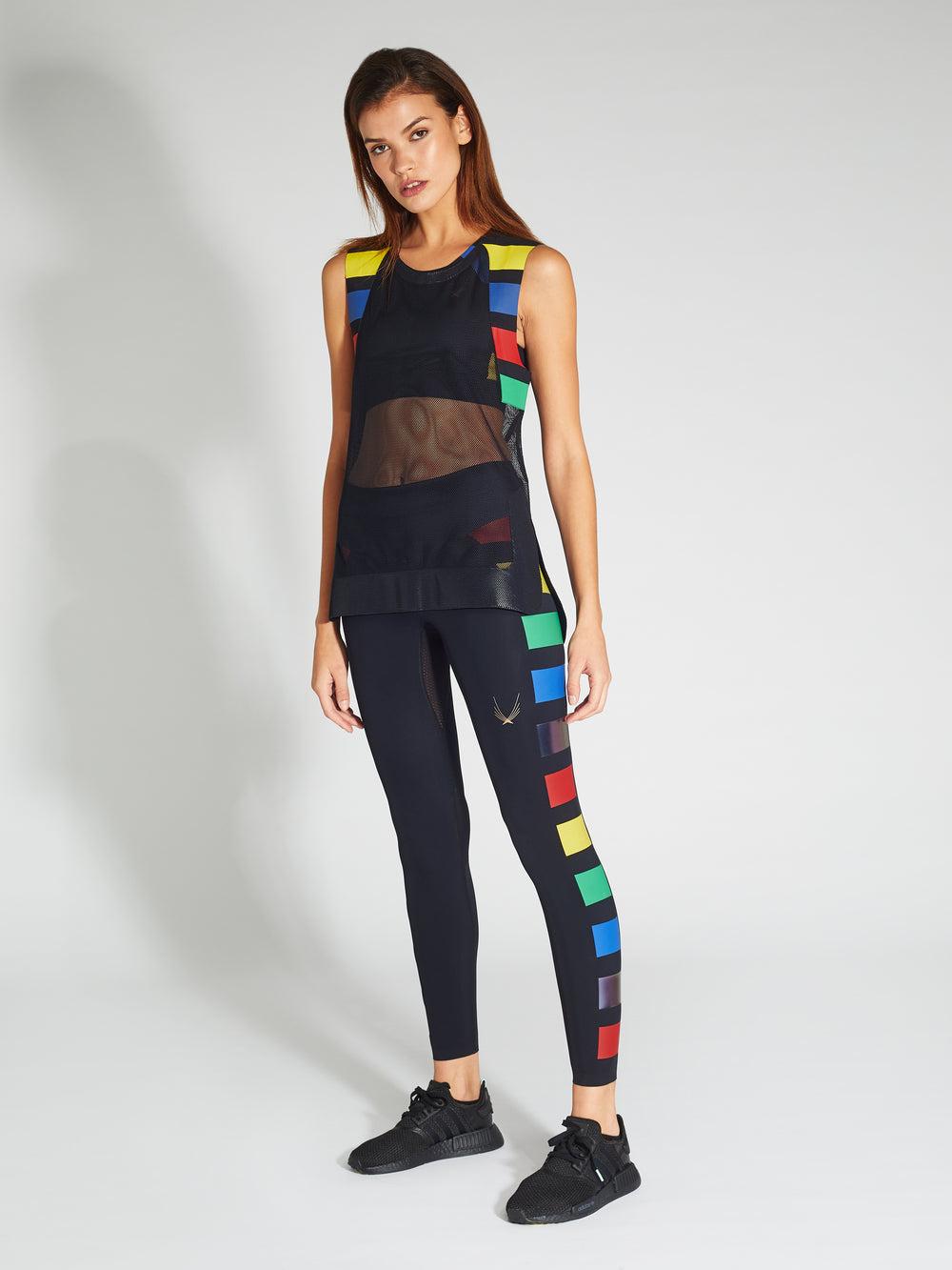 lucas hugh Odyssey V2 Mesh Tank black multi