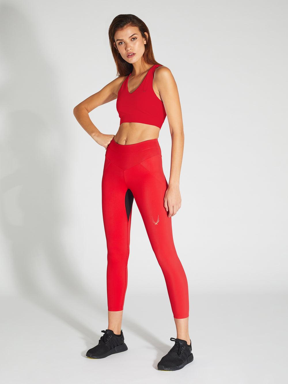 lucas hugh Performance 7/8 Leggings red