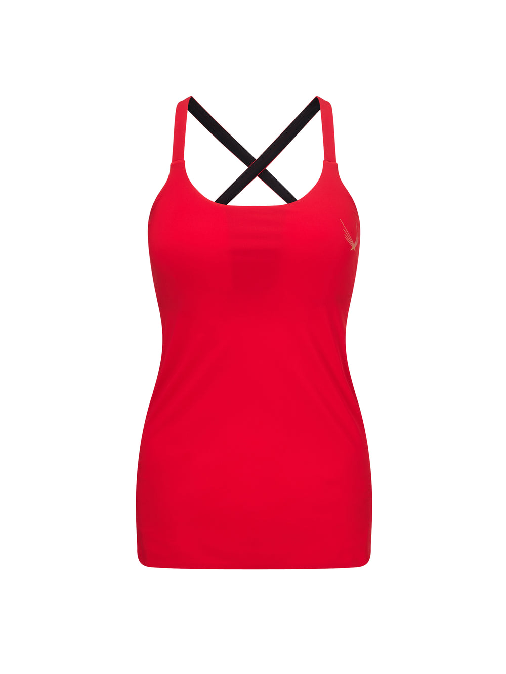 Lucas Hugh Performance Cross Back Tank Red