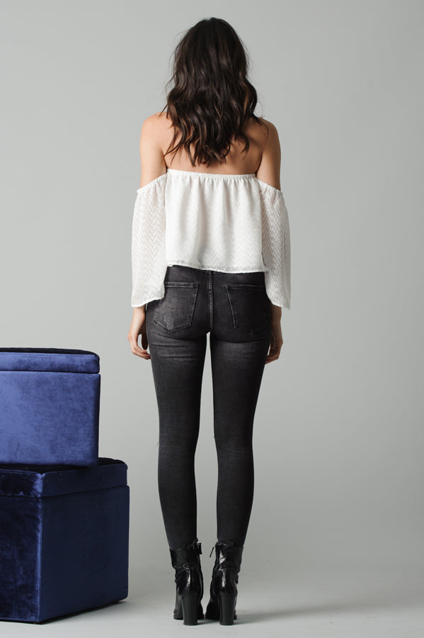 Lucas Hugh Performance Cross Back Tank White