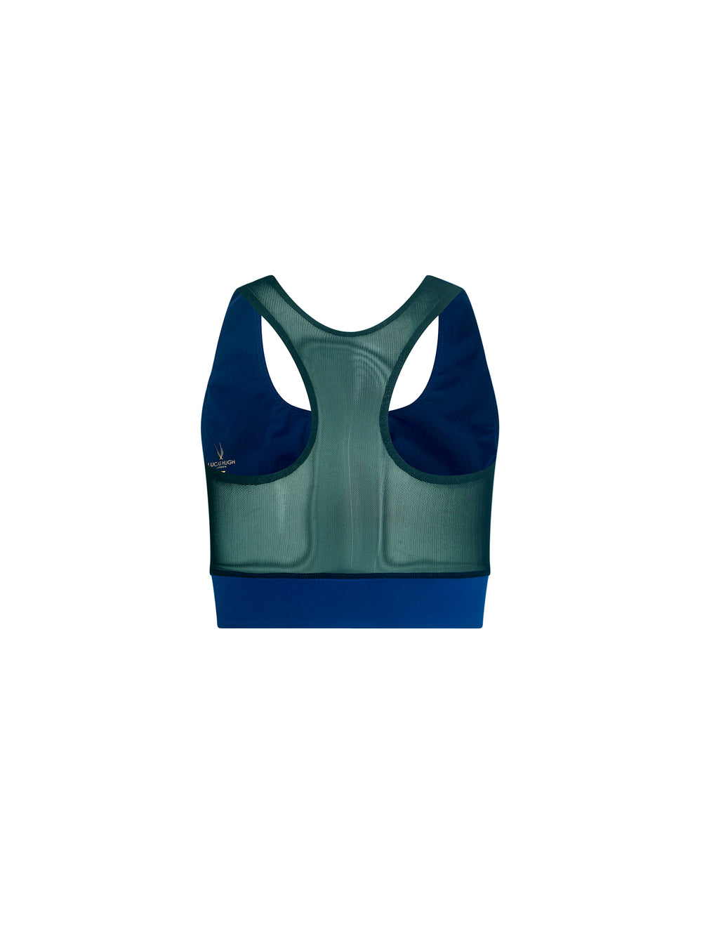 Lucas Hugh Satin Sports Bra Jockey Blue