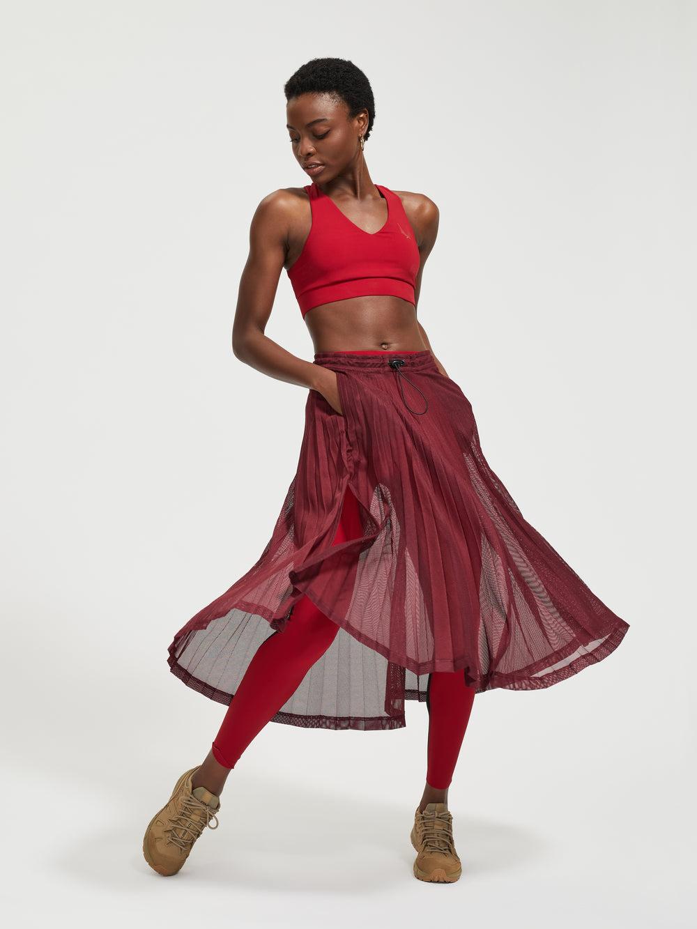 lucas hugh Stealth Sports Bra red