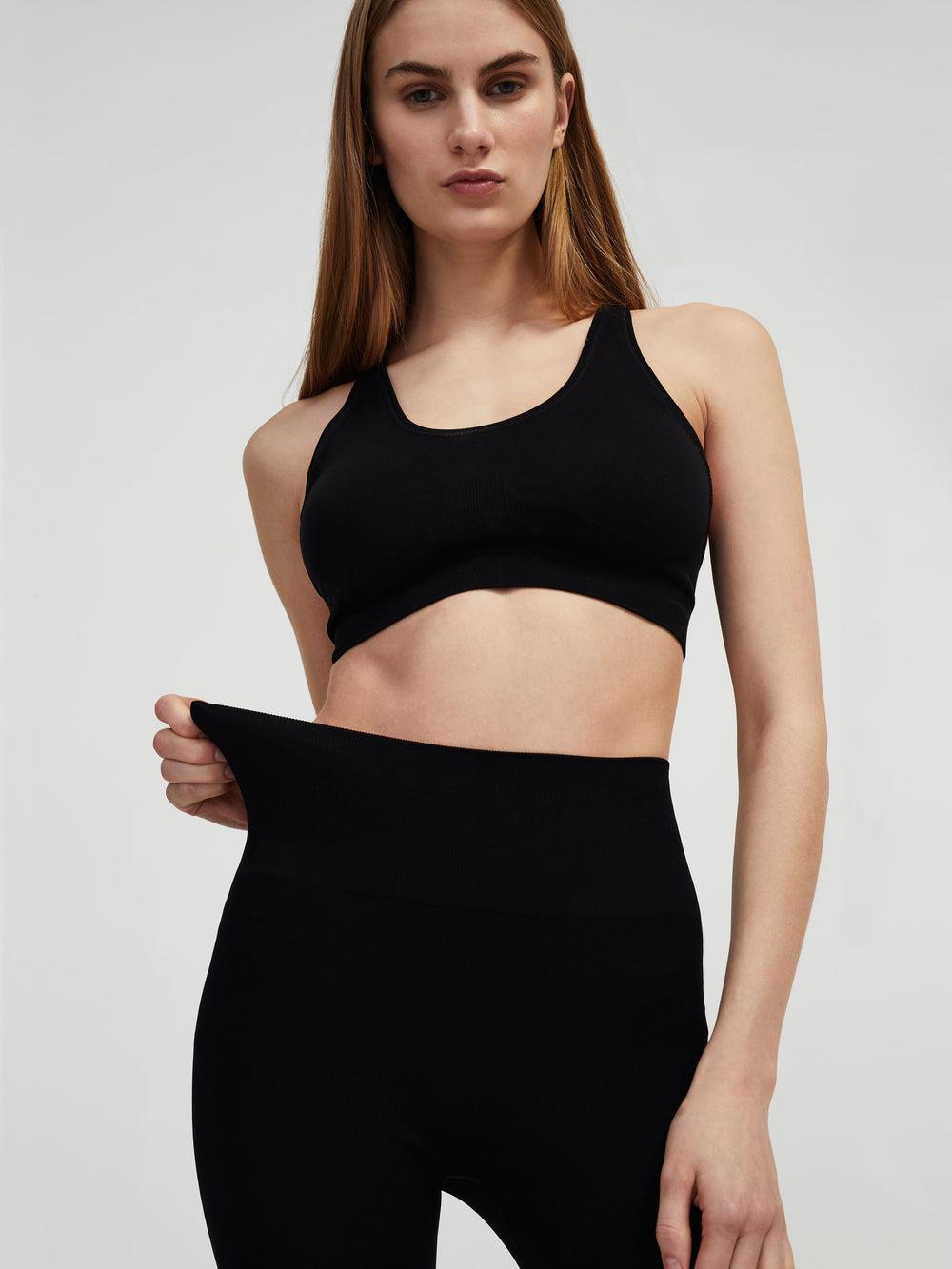 Lucas Hugh Technical Knit 7/8 Leggings Black