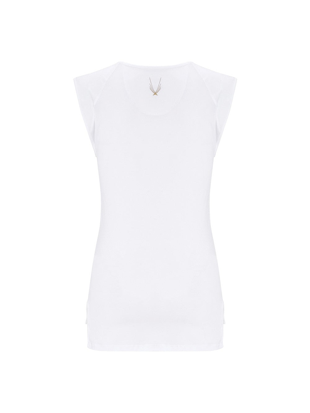 Lucas Hugh Technical Knit Sleeveless T-Shirt White